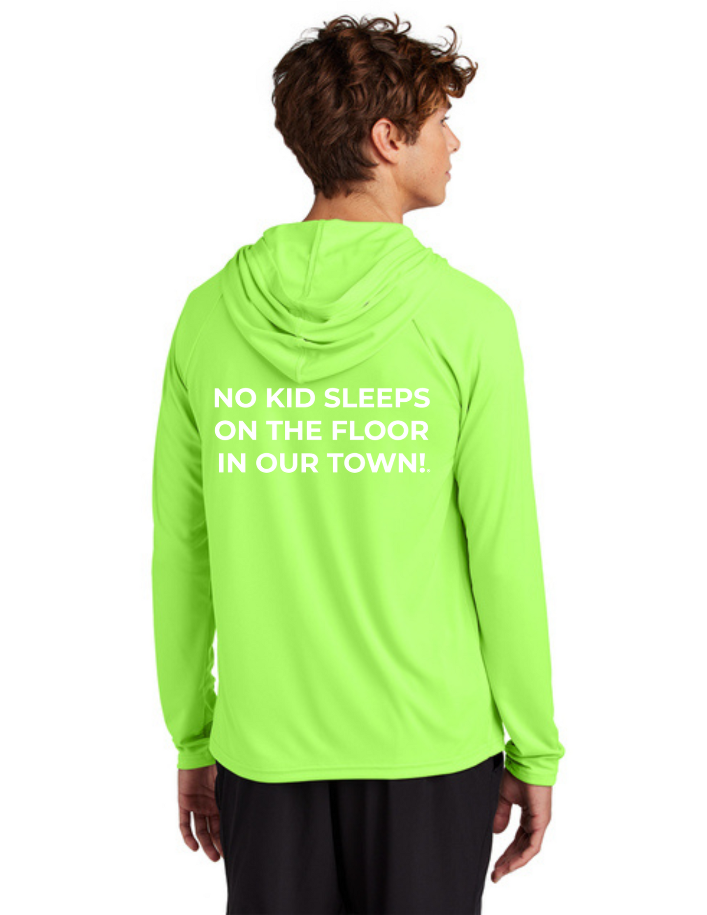 LEGACY - Hooded Performance UV Pullover (NEON GREEN) - "SLEEP CIRCLE" LOGO