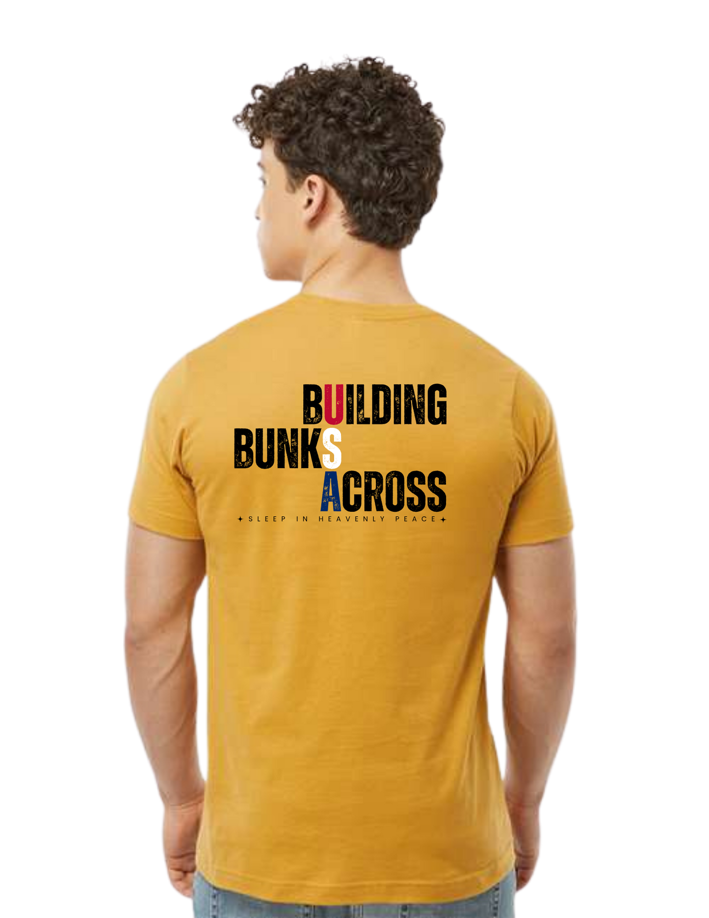 "NEW Graphic Tees" Building Bunks Across America Unisex T-shirt (All Color Options)