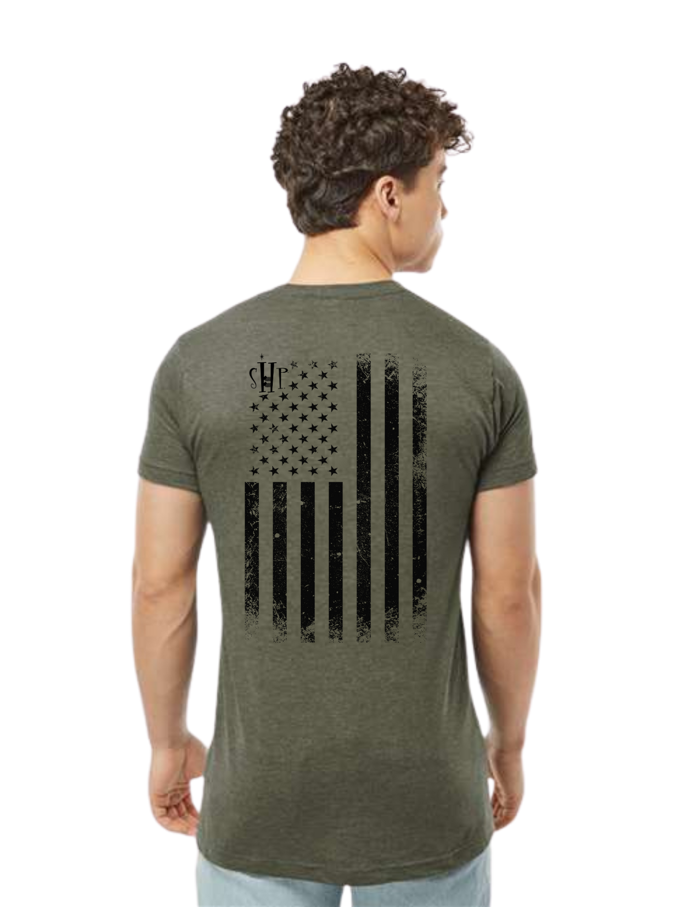 "NEW Graphic Tees" Bunks Across America Flag Unisex T-shirt (All Color Options)