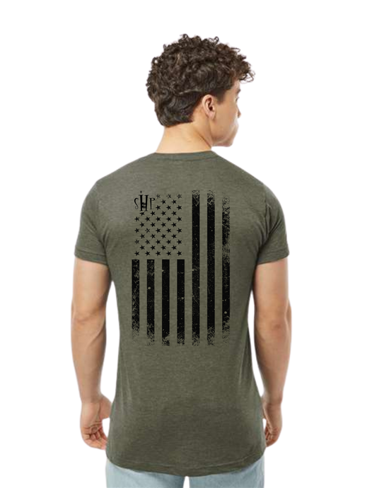 "NEW Graphic Tees" Bunks Across America Flag Unisex T-shirt (All Color Options)