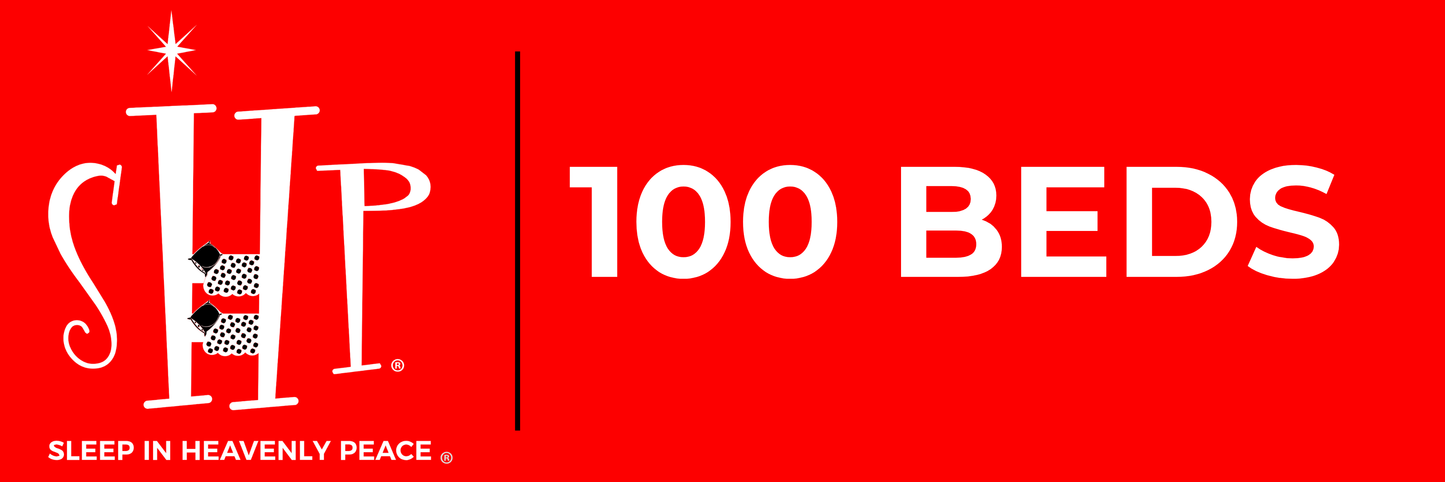 SHP 100 BEDS Stickers - 20 Pack - 2"x6" Bumper Sticker
