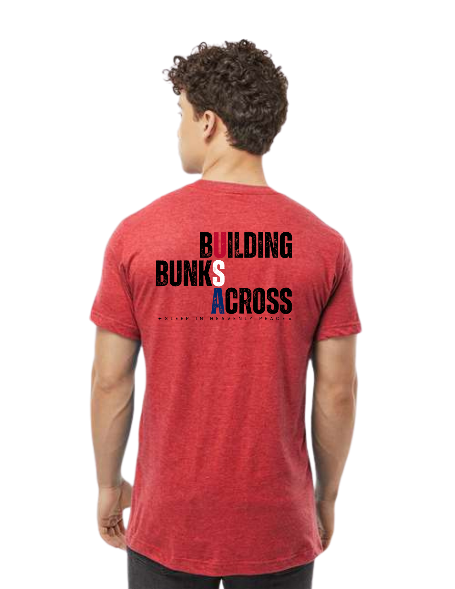 "NEW Graphic Tees" Building Bunks Across America Unisex T-shirt (All Color Options)