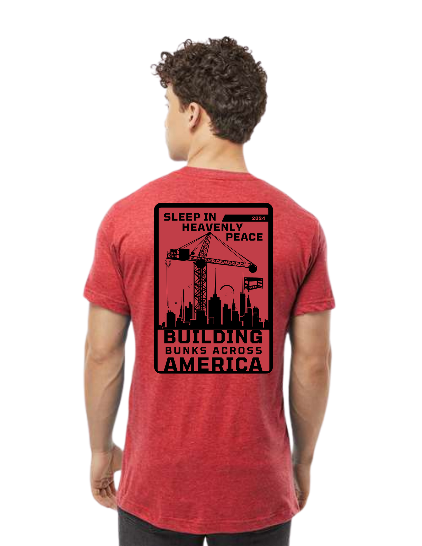 "NEW Graphic Tees" Bunks Across America SkyScraper Unisex T-shirt (All Color Options)