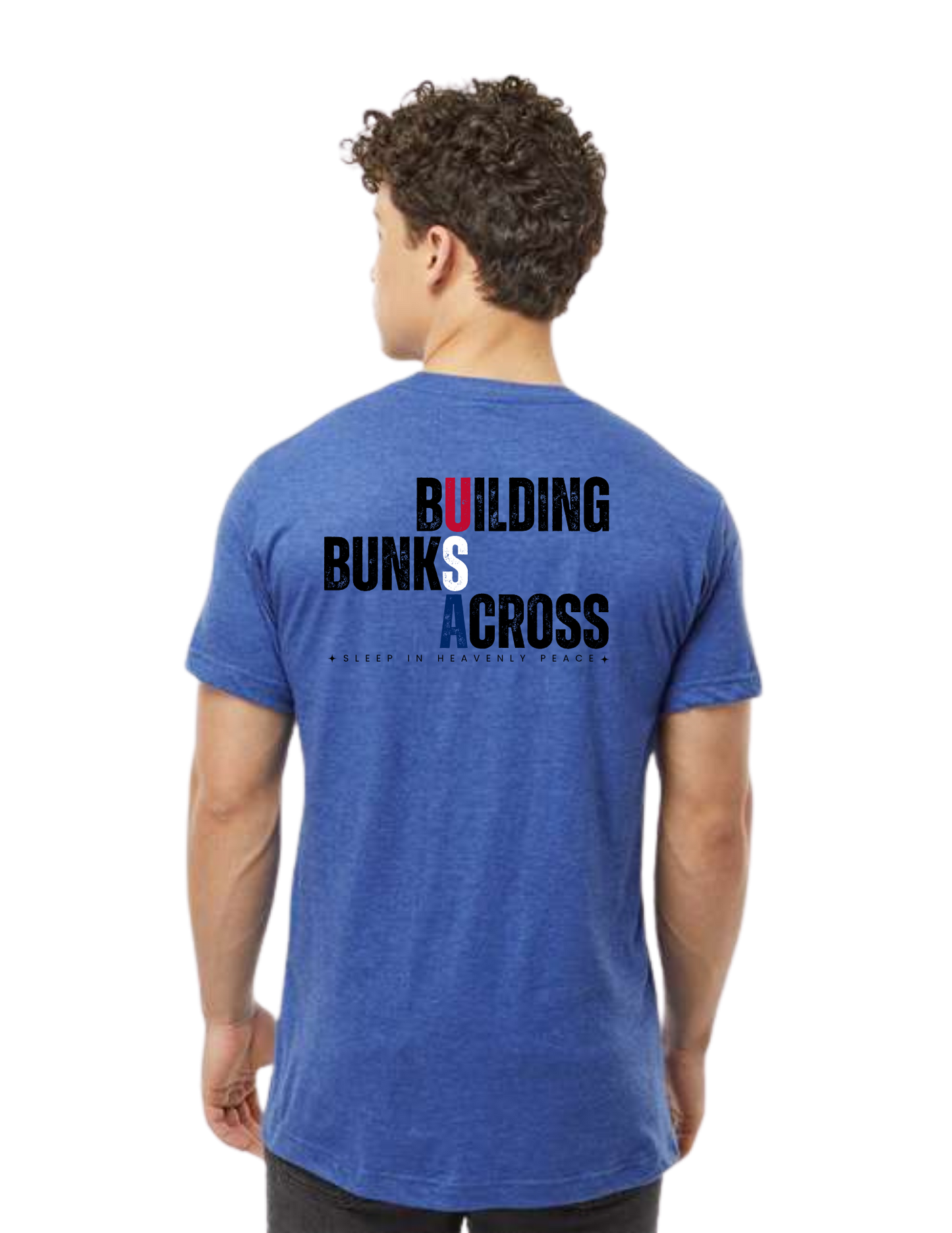 "NEW Graphic Tees" Building Bunks Across America Unisex T-shirt (All Color Options)