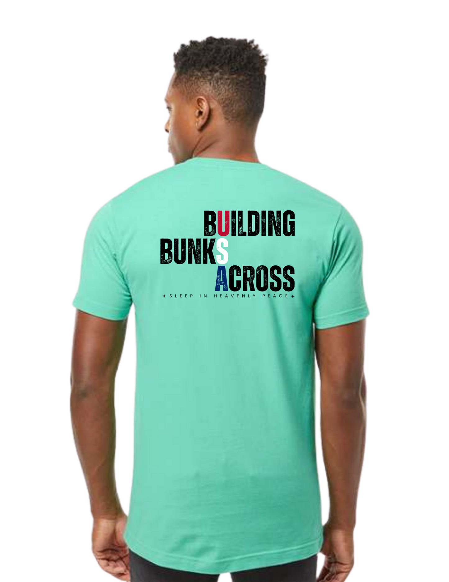 "NEW Graphic Tees" Building Bunks Across America Unisex T-shirt (All Color Options)