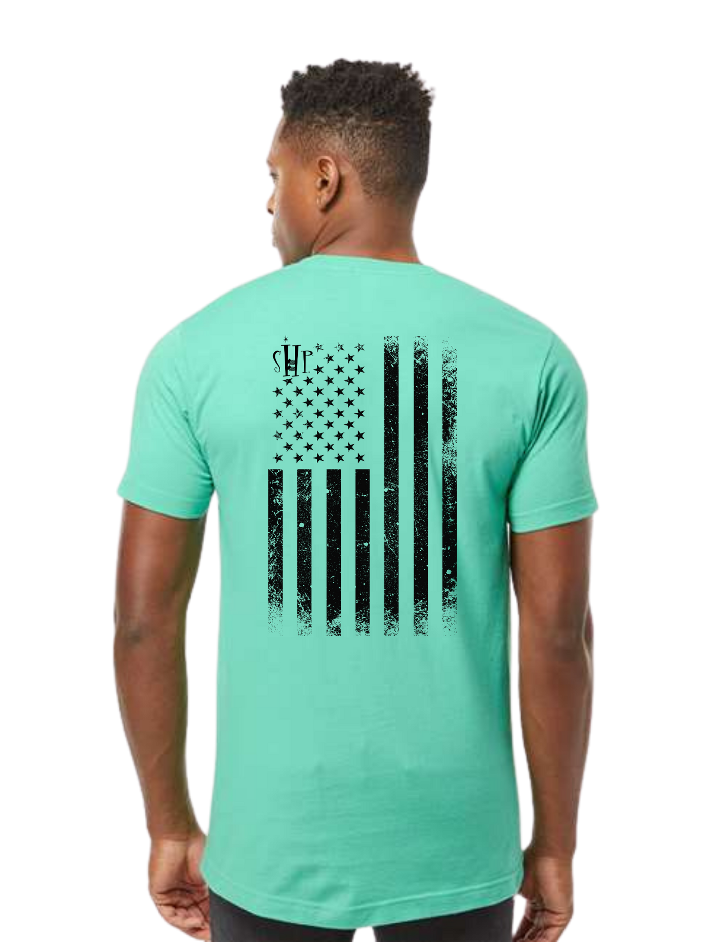 "NEW Graphic Tees" Bunks Across America Flag Unisex T-shirt (All Color Options)