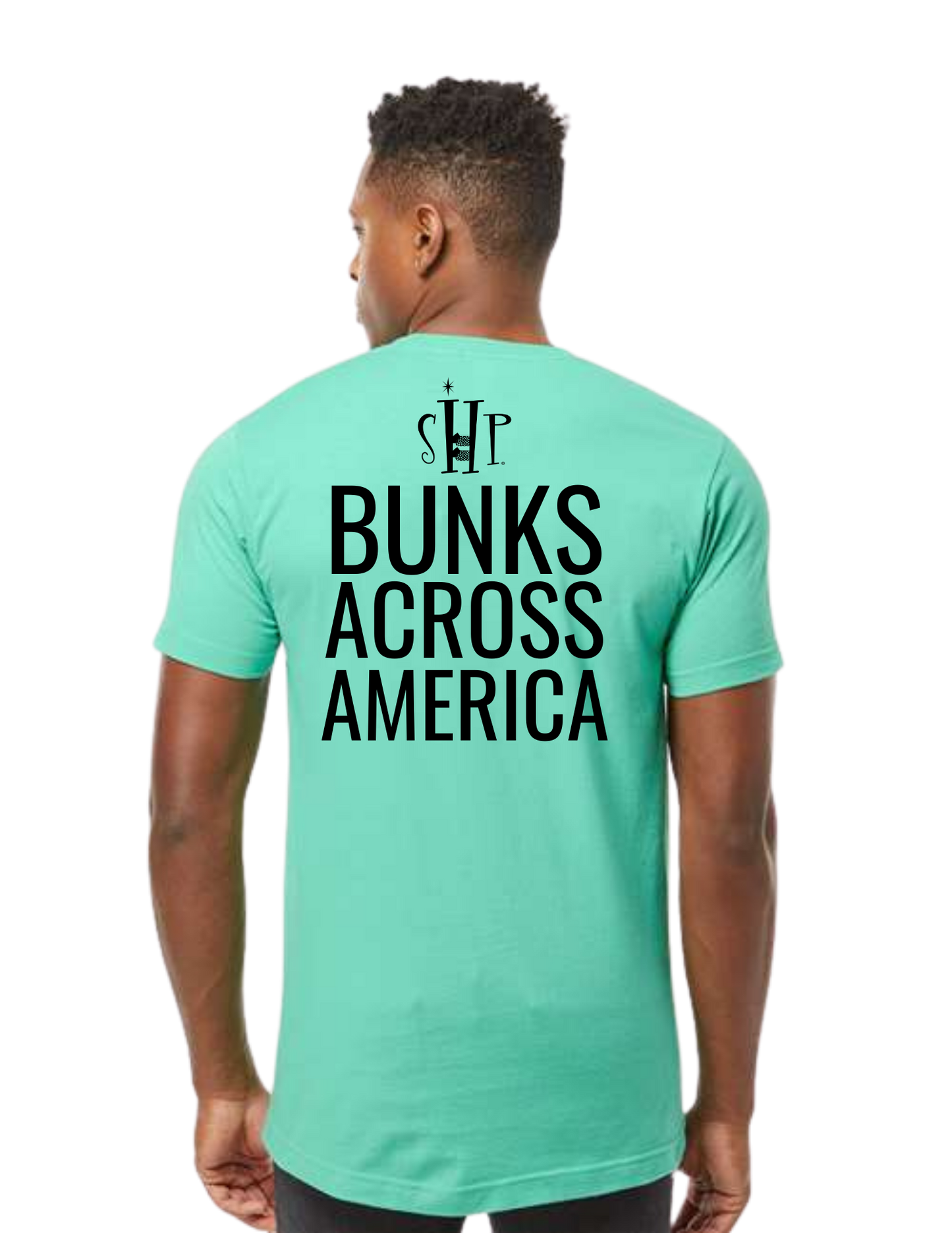 "NEW Graphic Tees" Bunks Across America Font Unisex T-shirt (All Color Options)