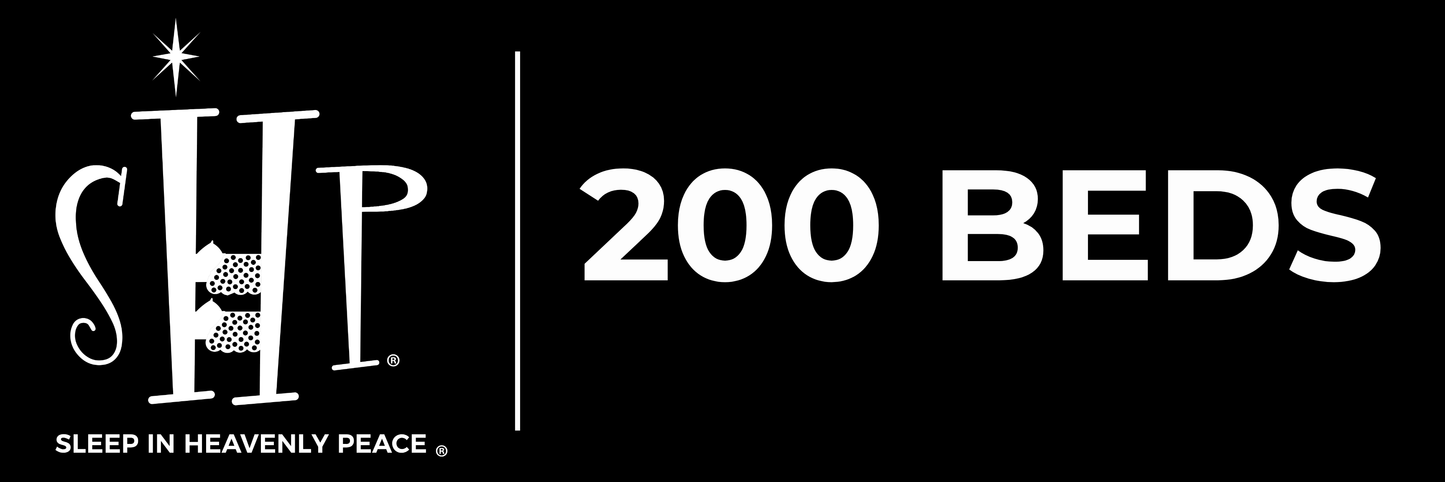 SHP 200 BEDS Stickers - 20 Pack - 2"x6" Bumper Sticker