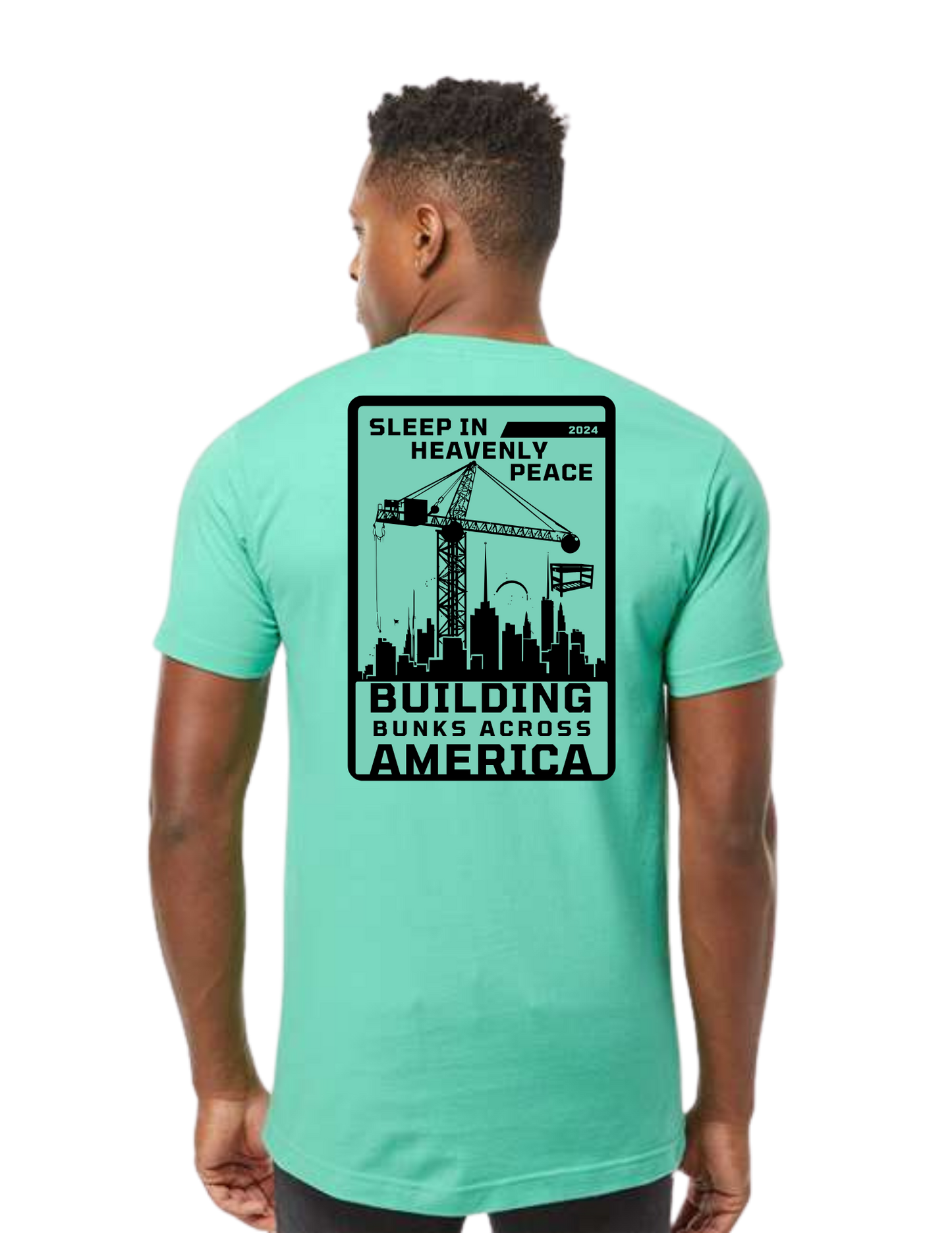 "NEW Graphic Tees" Bunks Across America SkyScraper Unisex T-shirt (All Color Options)