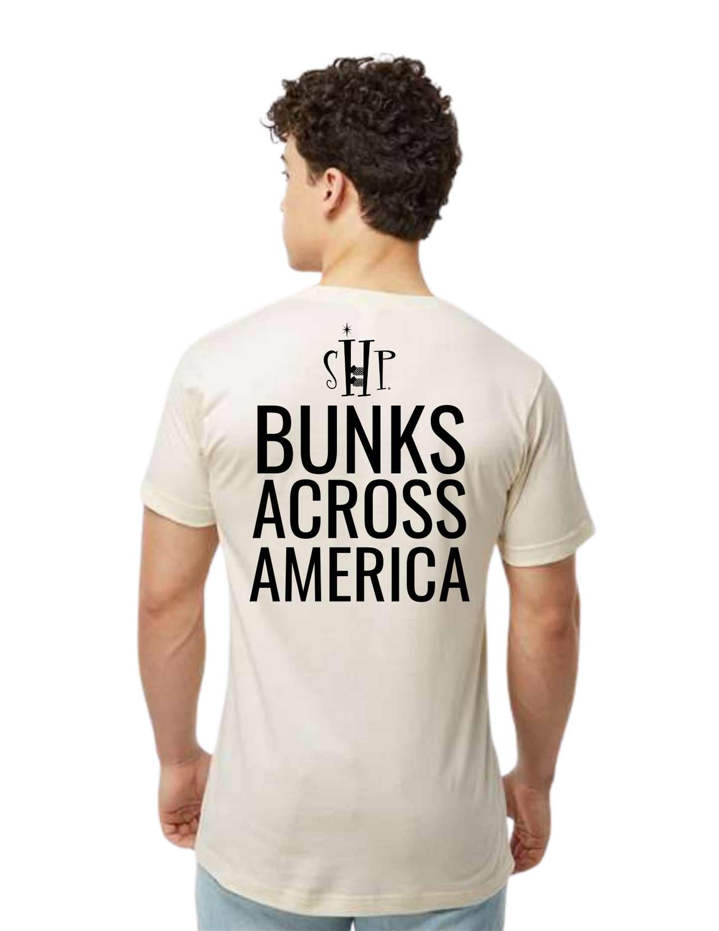 "NEW Graphic Tees" Bunks Across America Font Unisex T-shirt (All Color Options)