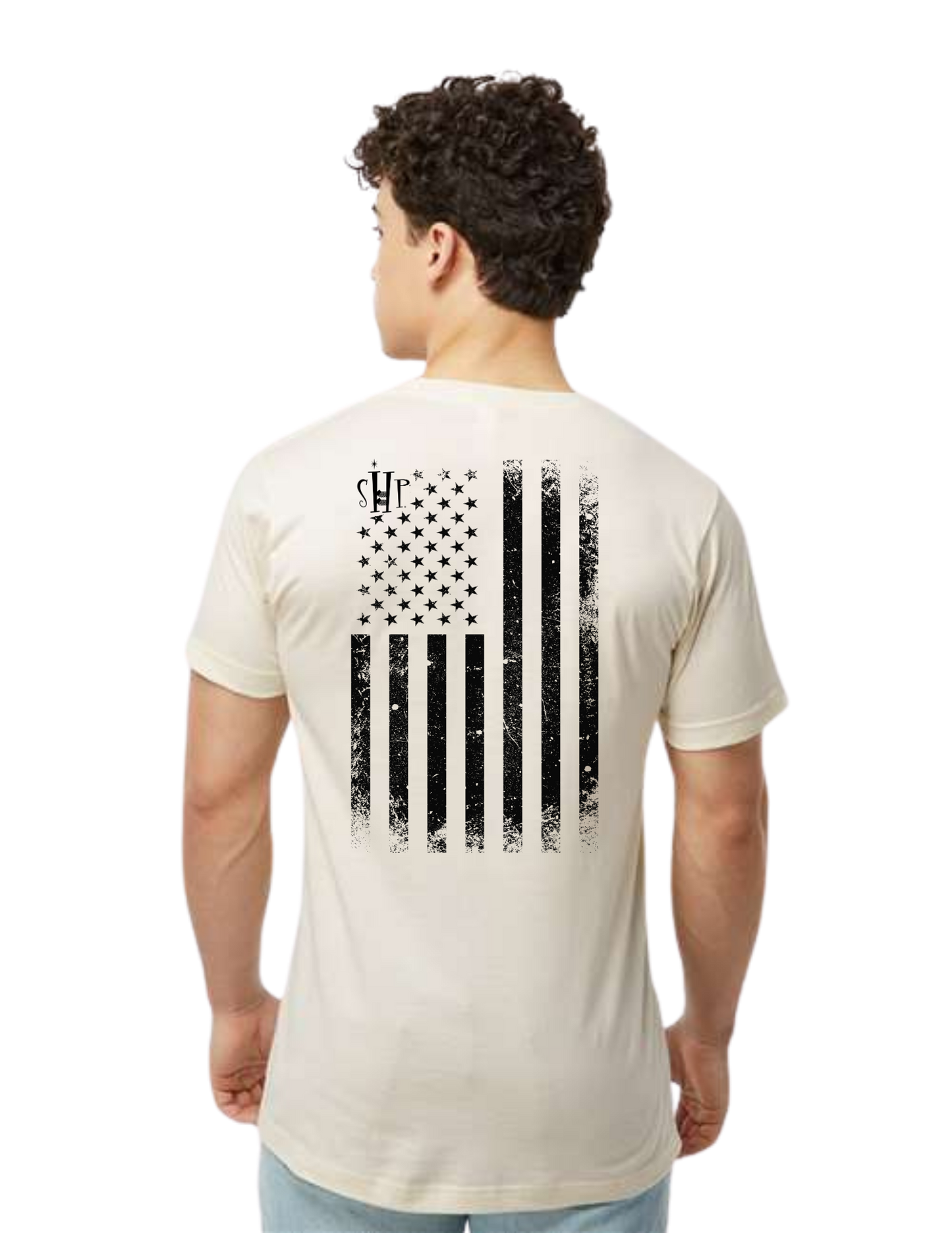 "NEW Graphic Tees" Bunks Across America Flag Unisex T-shirt (All Color Options)