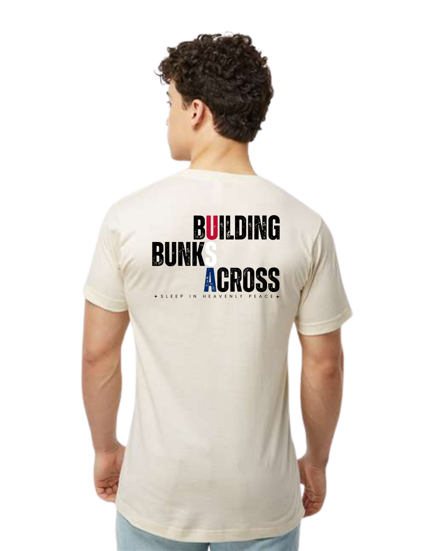 "NEW Graphic Tees" Building Bunks Across America Unisex T-shirt (All Color Options)