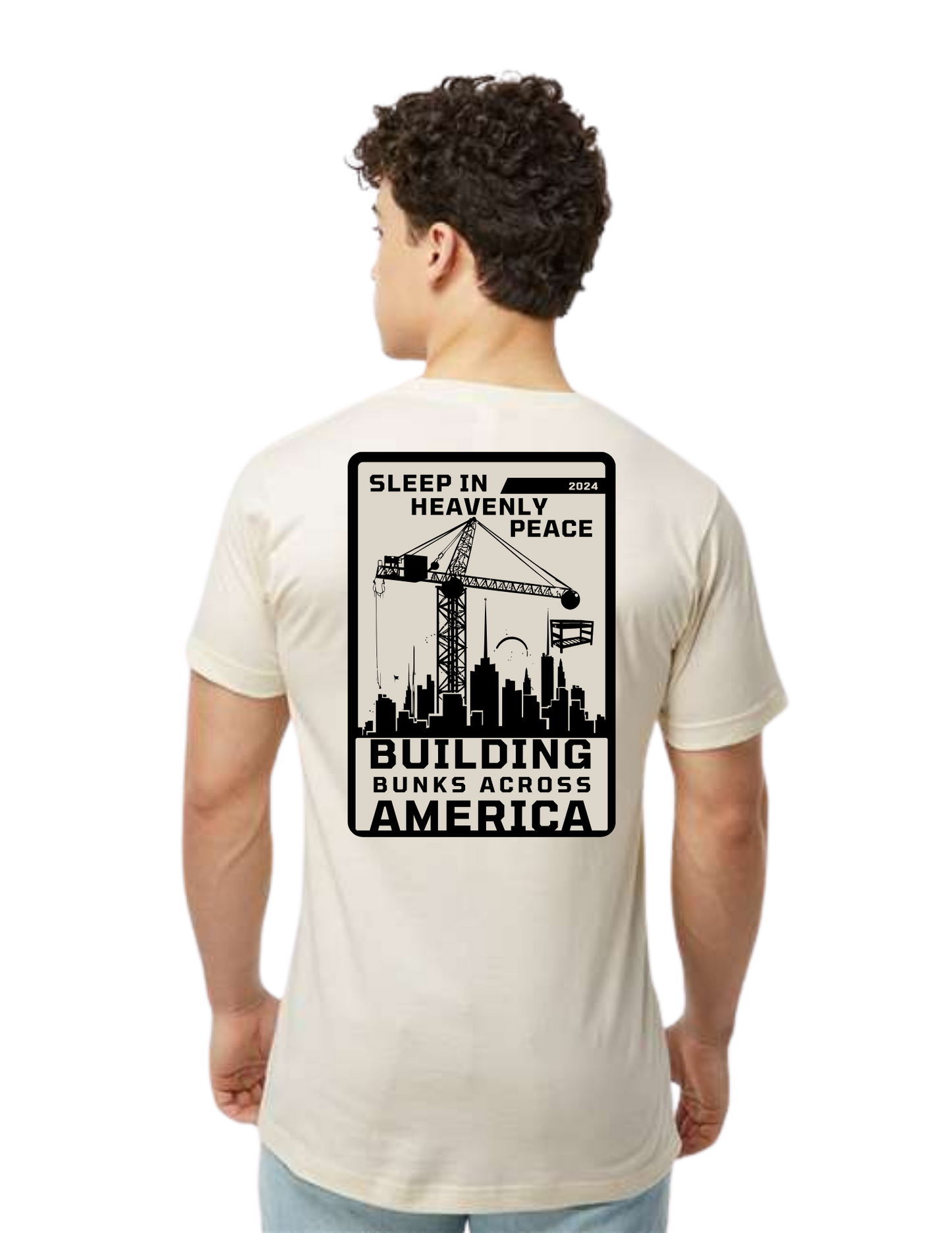 "NEW Graphic Tees" Bunks Across America SkyScraper Unisex T-shirt (All Color Options)