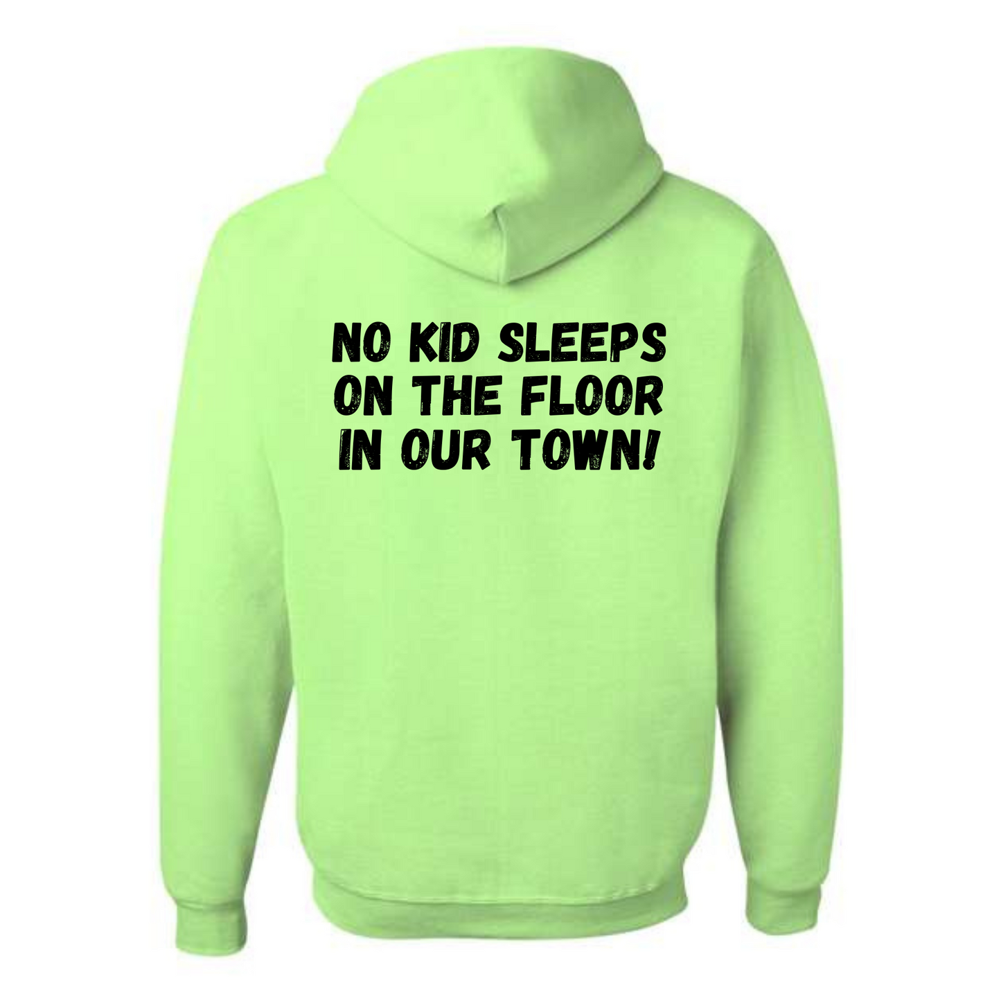 "NEW" The Classic! No Kid Sleeps on The Floor Logo Hoodie (All Colorways)