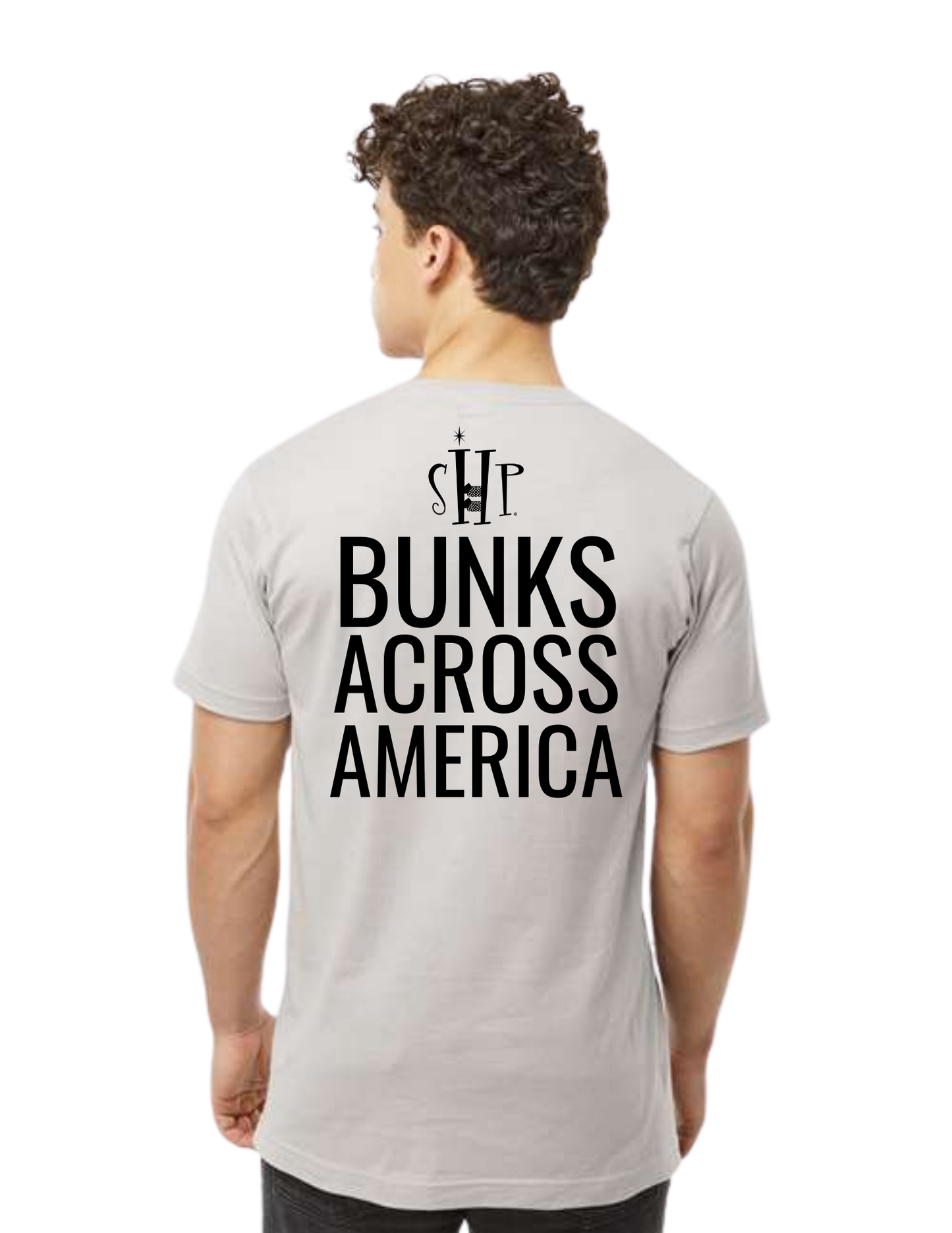 "NEW Graphic Tees" Bunks Across America Font Unisex T-shirt (All Color Options)