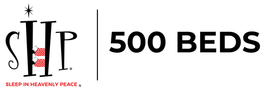 SHP 500 BEDS Stickers - 20 Pack - 2"x6" Bumper Sticker