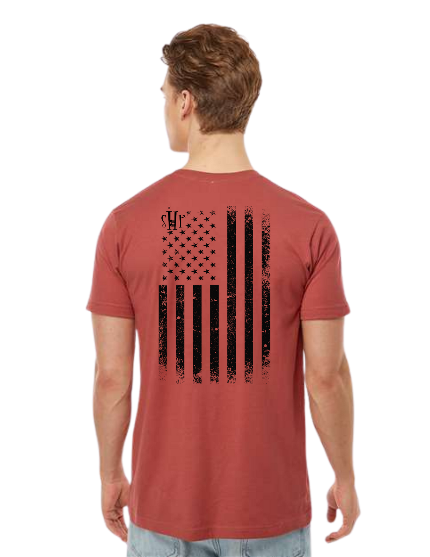 "NEW Graphic Tees" Bunks Across America Flag Unisex T-shirt (All Color Options)