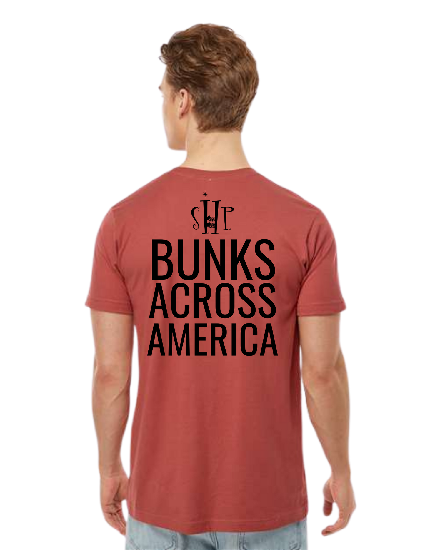 "NEW Graphic Tees" Bunks Across America Font Unisex T-shirt (All Color Options)