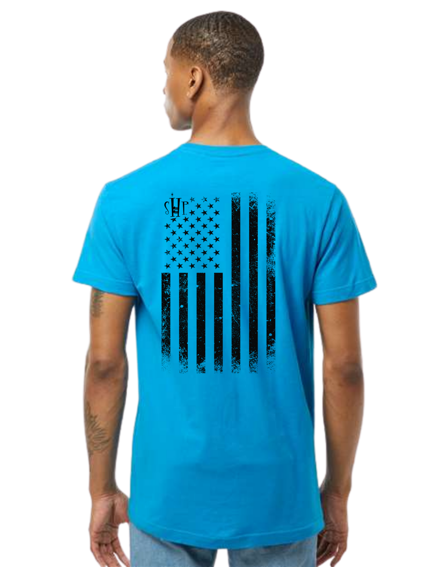 "NEW Graphic Tees" Bunks Across America Flag Unisex T-shirt (All Color Options)