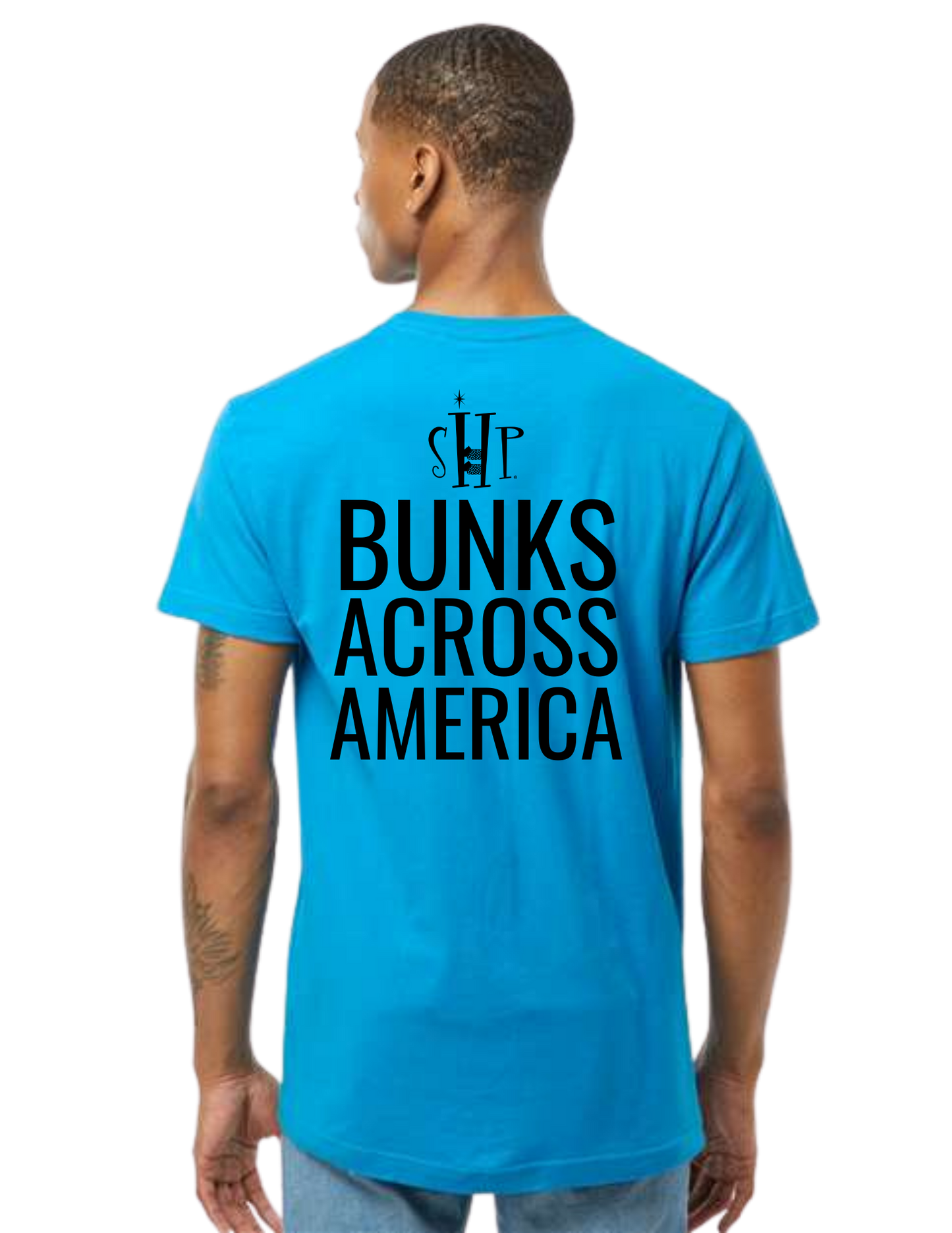 "NEW Graphic Tees" Bunks Across America Font Unisex T-shirt (All Color Options)