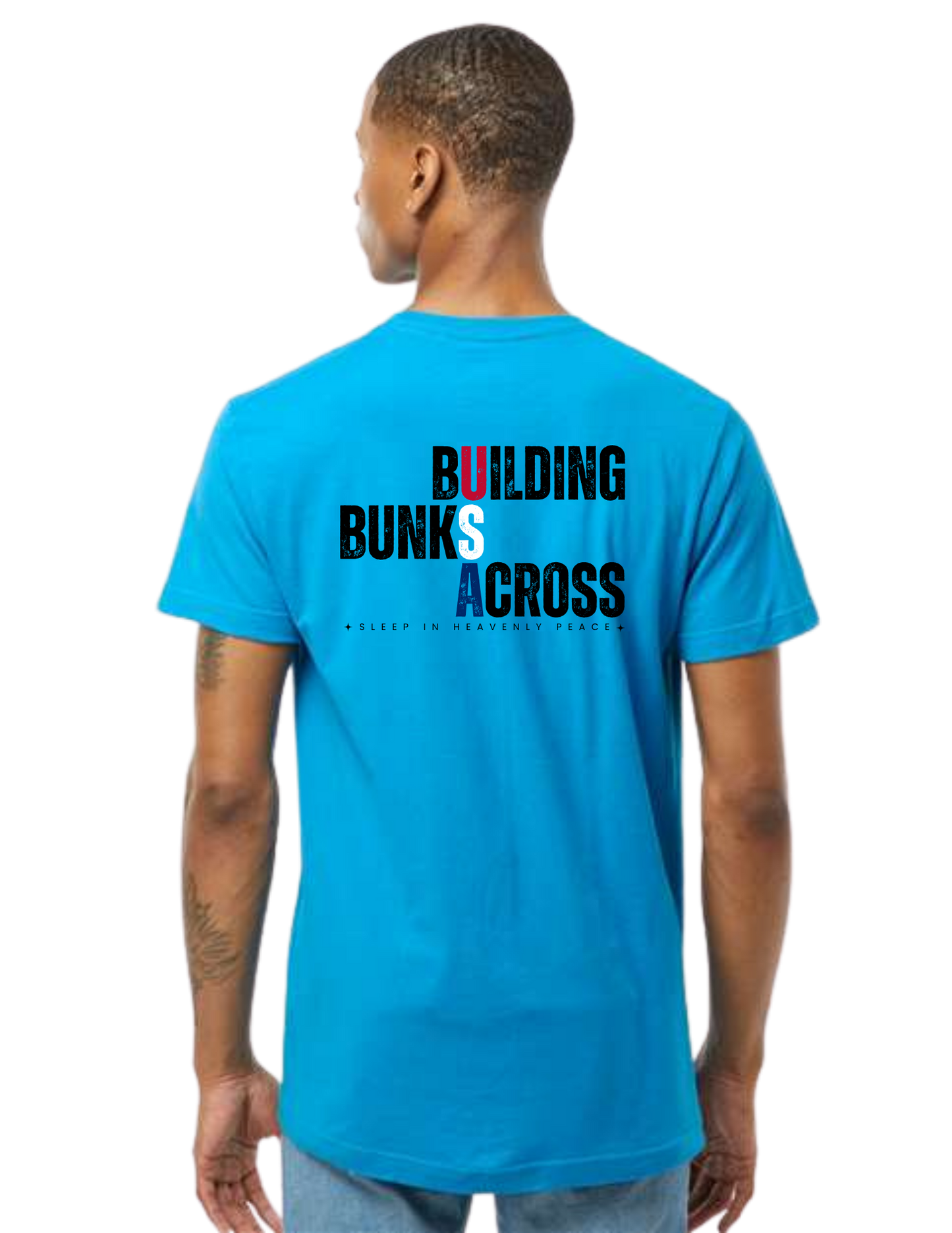 "NEW Graphic Tees" Building Bunks Across America Unisex T-shirt (All Color Options)