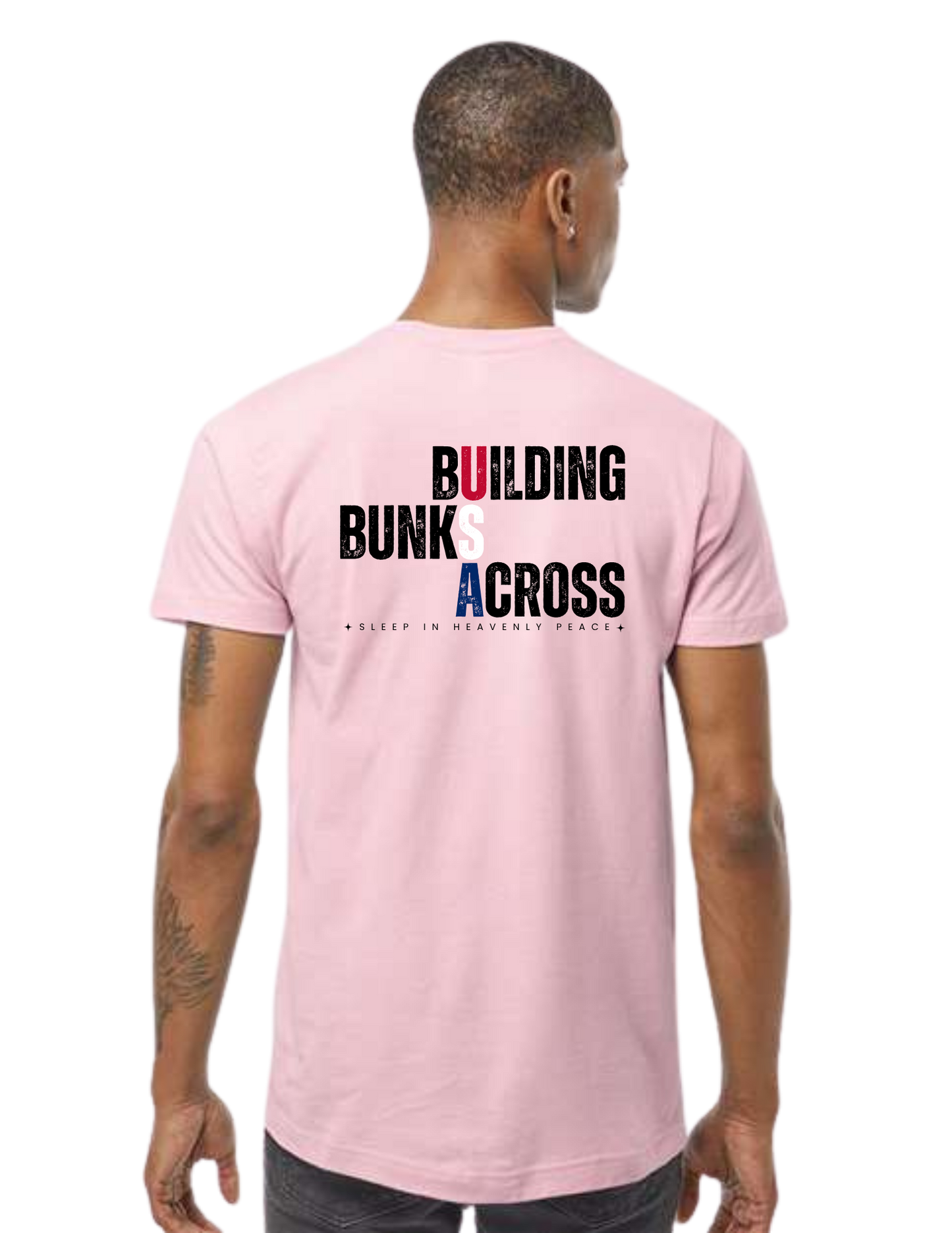 "NEW Graphic Tees" Building Bunks Across America Unisex T-shirt (All Color Options)