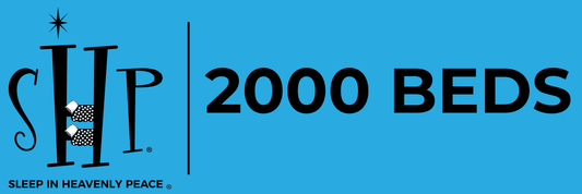 SHP 2,000 BEDS Stickers - 20 Pack - 2"x6" Bumper Sticker