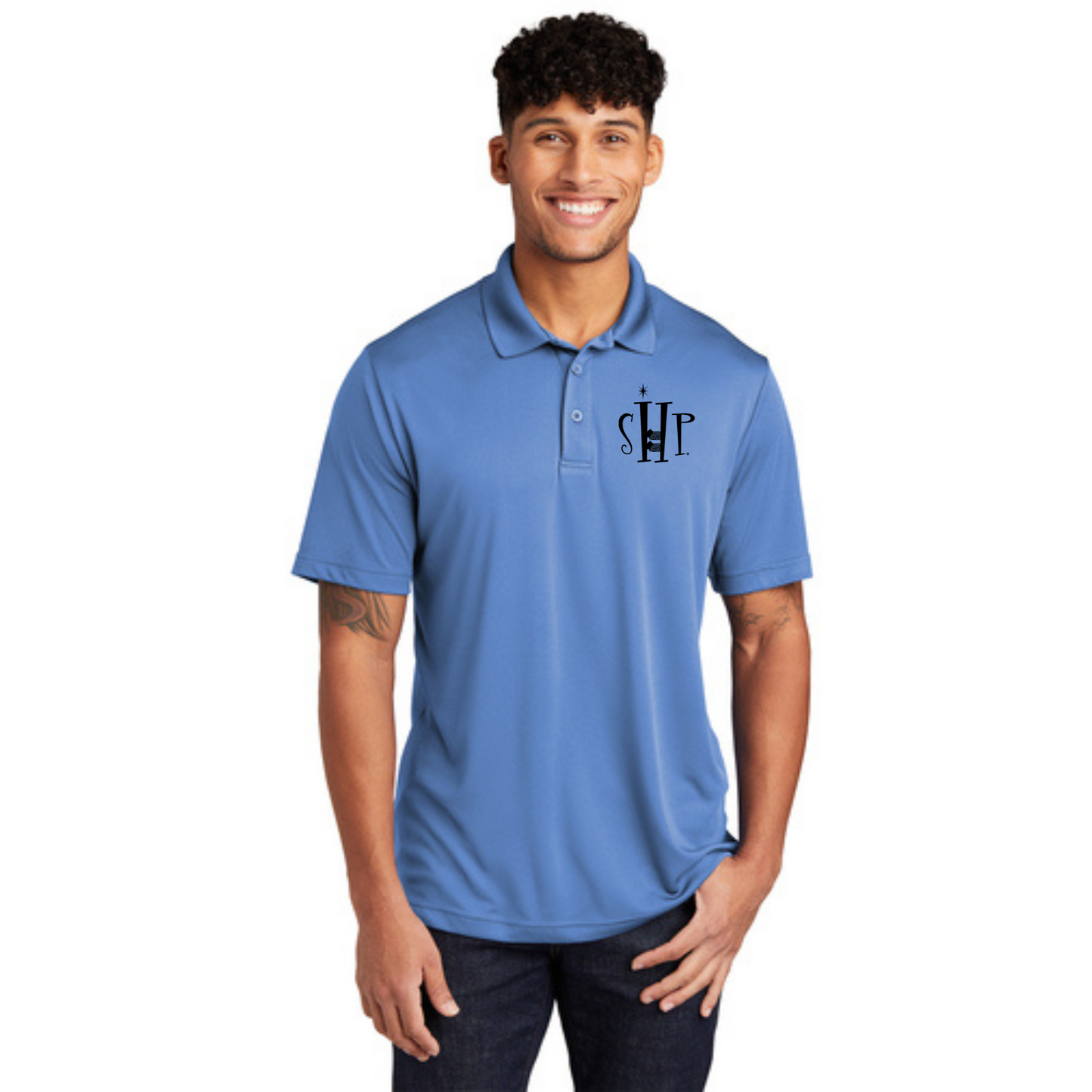 "NEW" Official SHP Polo- Men's (Light Blue)