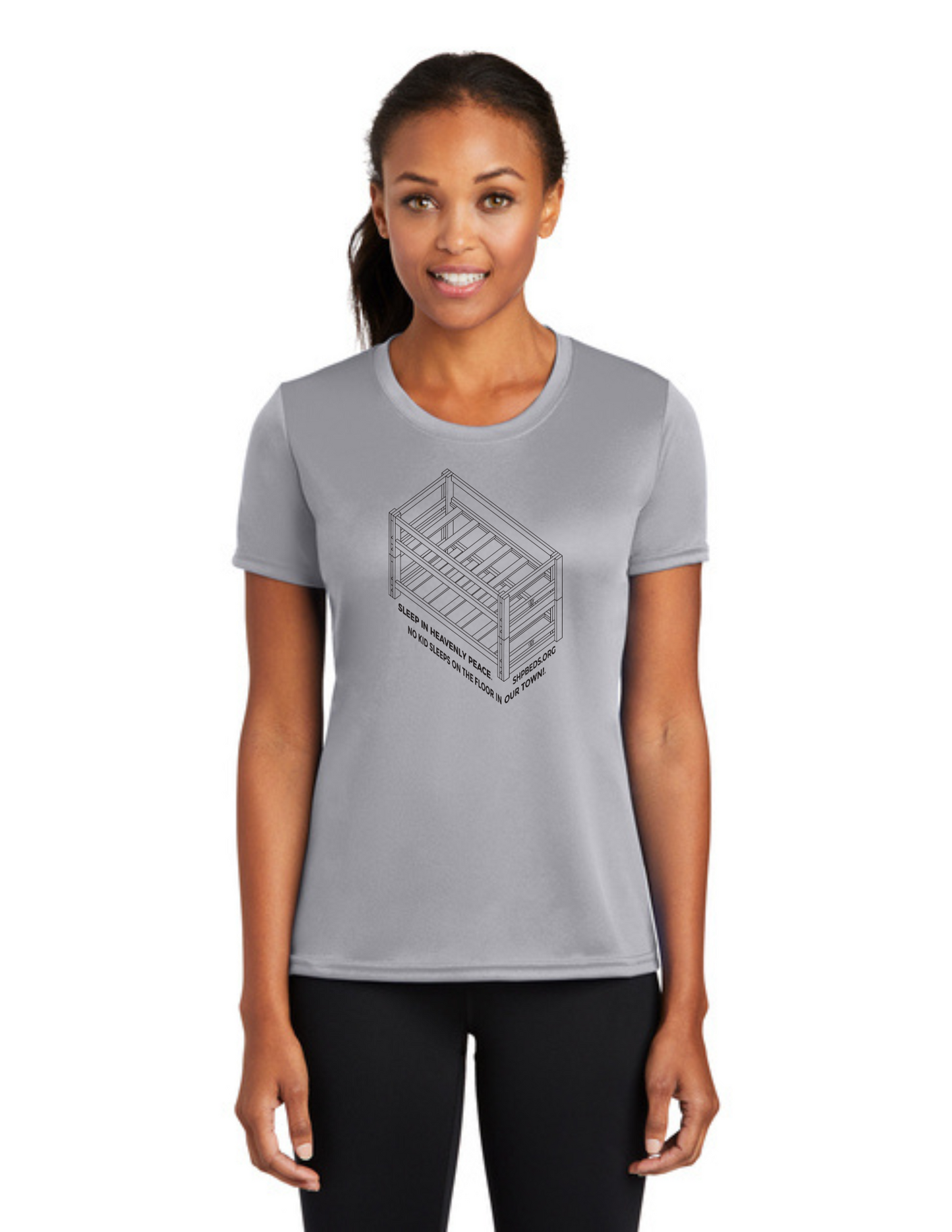 LEGACY - (WOMEN’S) Short Sleeve UV Performance Shirt (SILVER) - "SHELDON" LOGO
