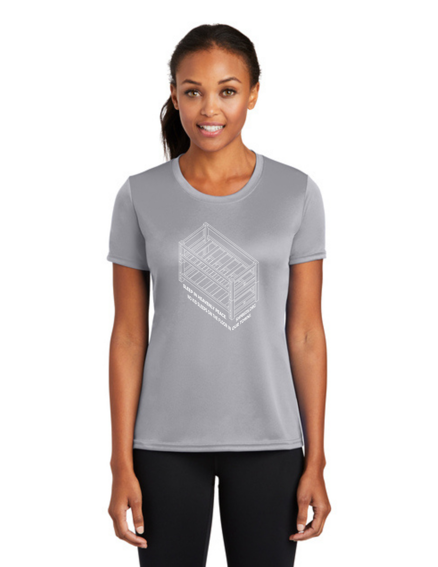 LEGACY - (WOMEN’S) Short Sleeve UV Performance Shirt (SILVER) - "SHELDON" LOGO