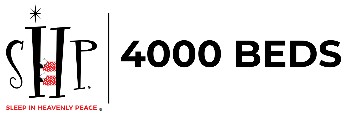 SHP 4,000 BEDS Stickers - 20 Pack - 2"x6" Bumper Sticker