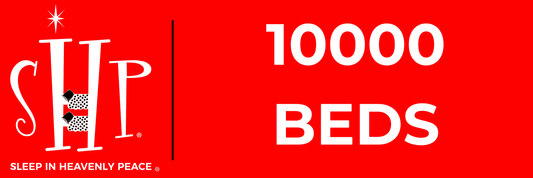 SHP 10,000 BEDS Stickers - 20 Pack - 2"x6" Bumper Sticker