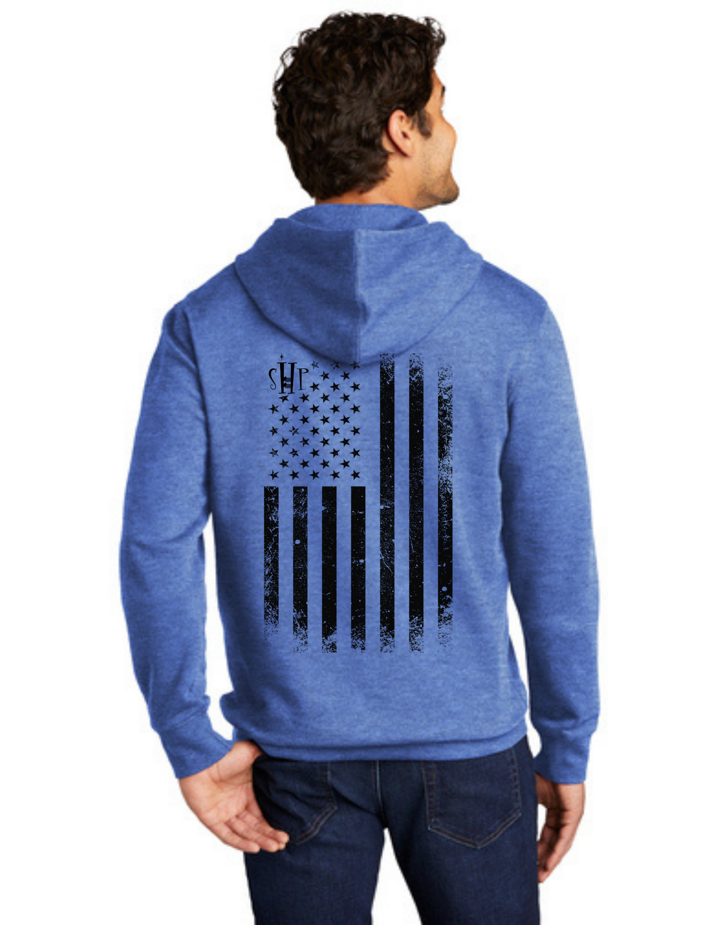 "NEW" SHP USA Flag Graphic Hoodie