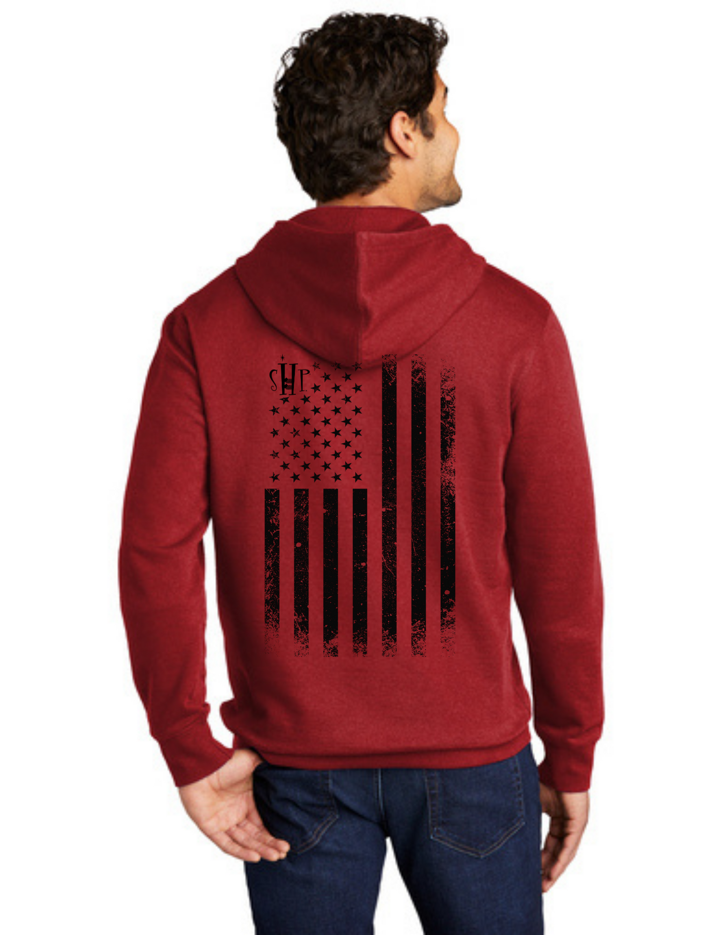 "NEW" SHP USA Flag Graphic Hoodie