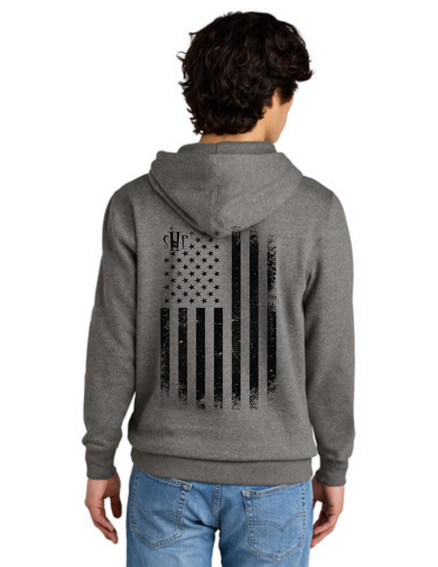 "NEW" SHP USA Flag Graphic Hoodie