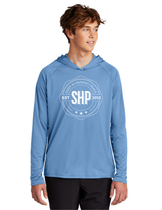 LEGACY - Hooded Performance UV Pullover (CAROLINA BLUE) - "ESTABLISHED" LOGO