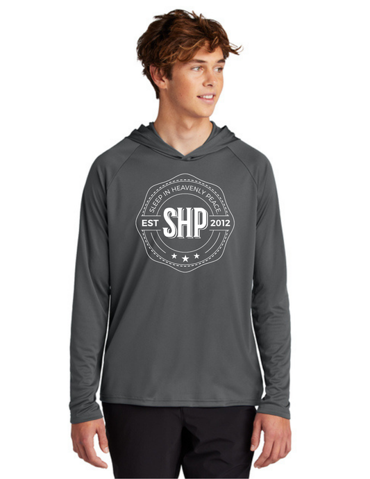LEGACY - Hooded Performance UV Pullover (CHARCOAL) - "ESTABLISHED" LOGO