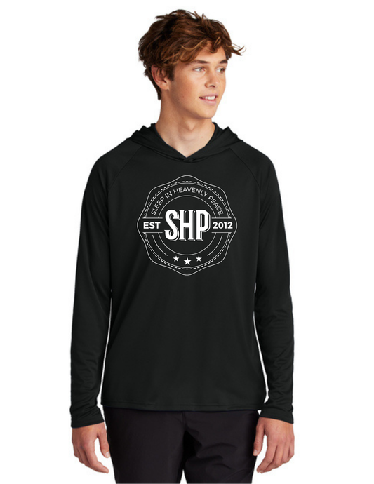 LEGACY - Hooded Performance UV Pullover (JET BLACK) - "ESTABLISHED" LOGO