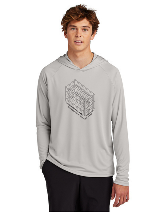 LEGACY - Hooded Performance UV Pullover (SILVER) - "SHELDON" LOGO