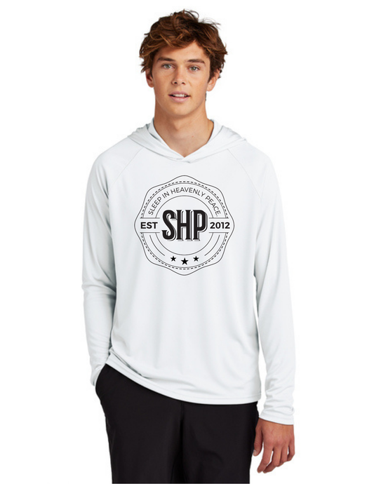 LEGACY - Hooded Performance UV Pullover (WHITE) - "ESTABLISHED" LOGO