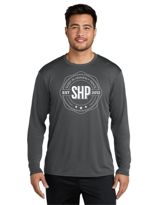 LEGACY - Long Sleeve Performance UV Shirt (CHARCOAL)  - "ESTABLISHED" LOGO