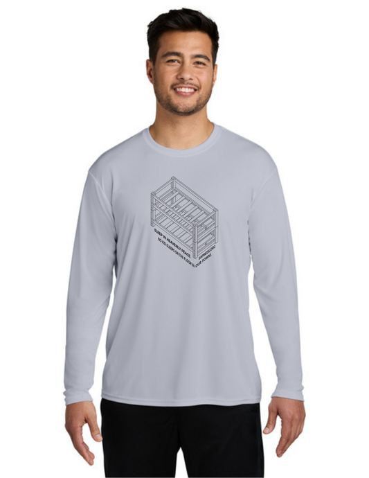 LEGACY - Long Sleeve Performance UV Shirt (SILVER)  - "SHELDON" LOGO