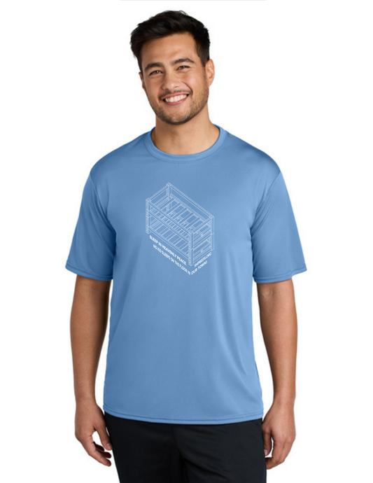 LEGACY - Short Sleeve UV Performance Shirt (CAROLINA BLUE) - "SHELDON" LOGO