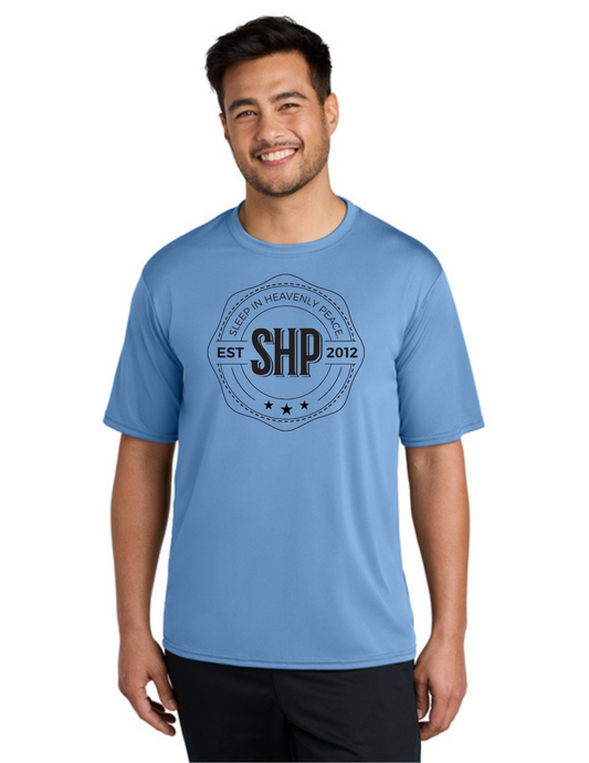 LEGACY - Short Sleeve UV Performance Shirt (CAROLINA BLUE) - "ESTABLISHED" LOGO