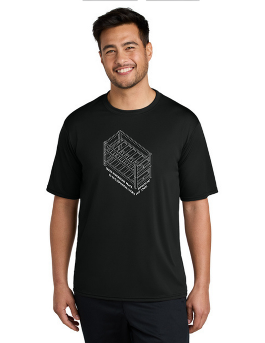 LEGACY - Short Sleeve UV Performance Shirt (JET BLACK) - "SHELDON" LOGO
