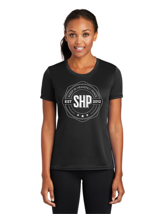 LEGACY - (WOMEN’S) Short Sleeve UV Performance Shirt (JET BLACK) - "ESTABLISHED" LOGO