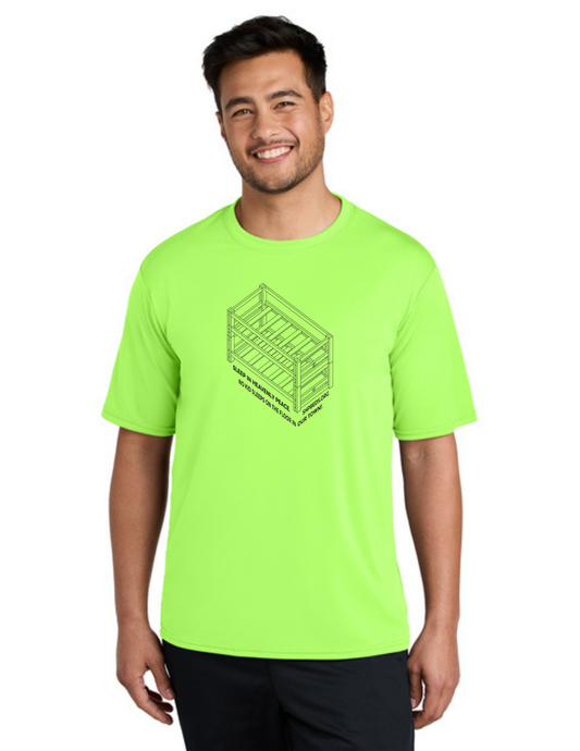 LEGACY - Short Sleeve UV Performance Shirt (NEON GREEN) - "SHELDON" LOGO