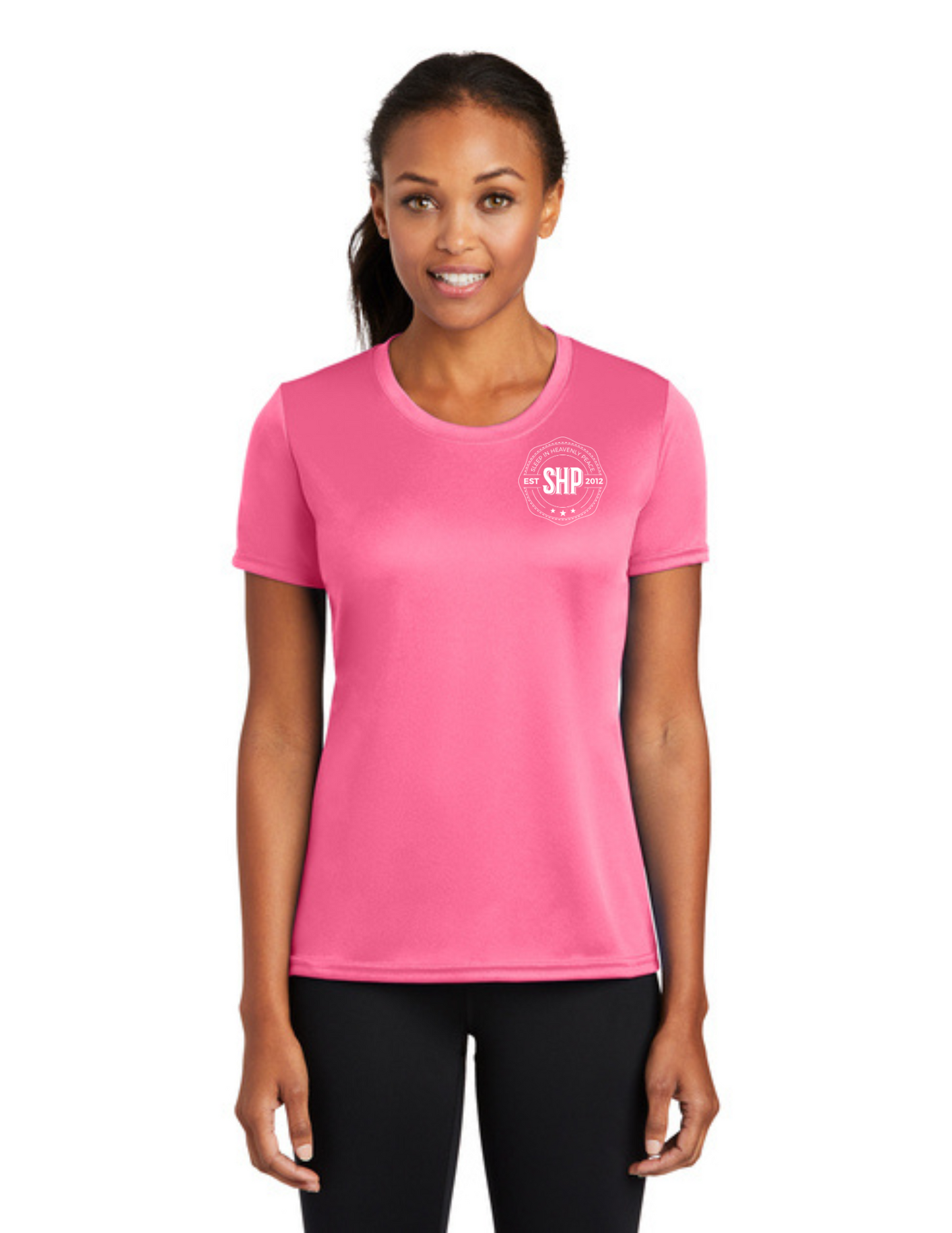 LEGACY - (WOMEN’S) Short Sleeve UV Performance Shirt (NEON PINK) - "ESTABLISHED" LOGO