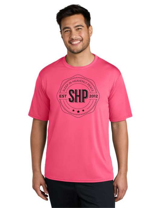 LEGACY - Short Sleeve UV Performance Shirt (NEON PINK) - "ESTABLISHED" LOGO