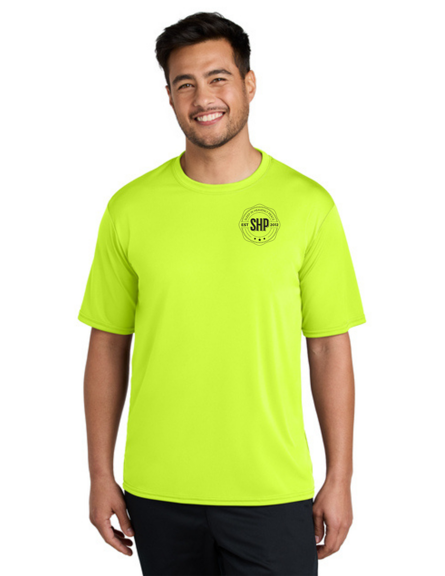 LEGACY - Short Sleeve UV Performance Shirt (NEON YELLOW) - "ESTABLISHED" LOGO